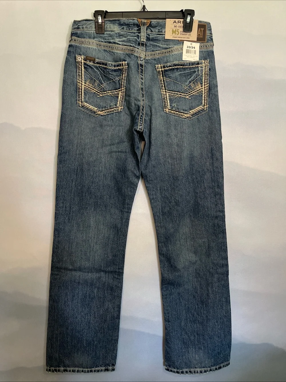 Ariat M5 33/34Men’s Straight Fit & Leg Through Seat & Thigh Gambler